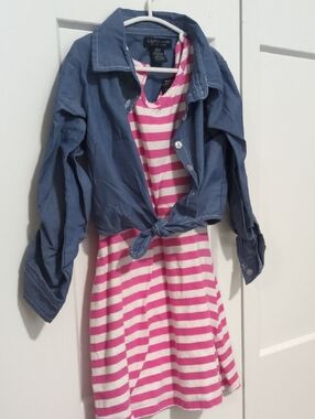 U.S. Polo Assn. Light Blue Denim Shirt with Contrast Stitching